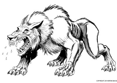 12 Quadrapedal Werewolf